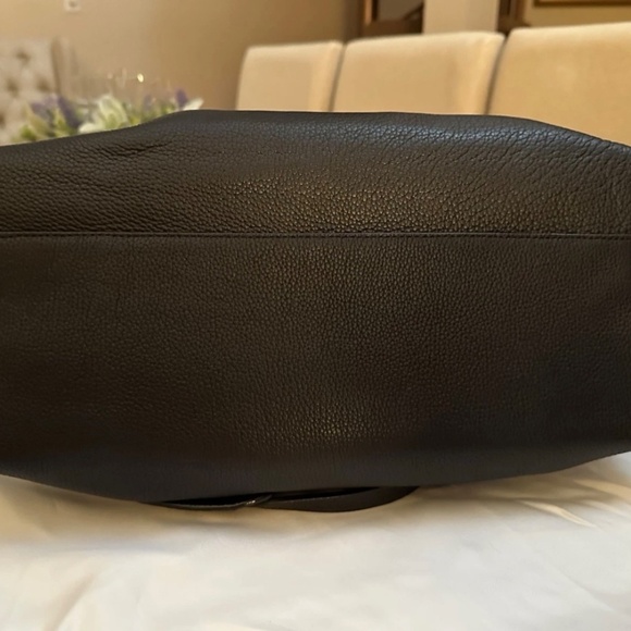 Coach 28160 Borough Black Pebbled Leather Satchel Handbag Shoulder $598 Rare - Picture 5 of 6